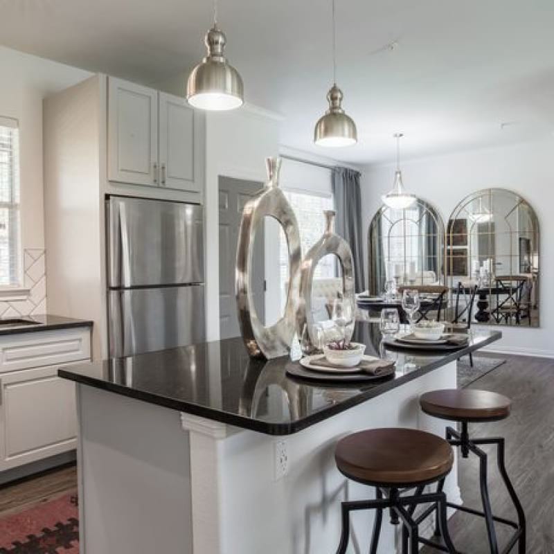 Open kitchen and living space
